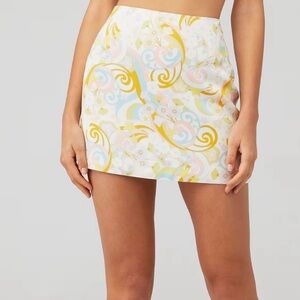 For Love & Lemons Aiko High Waist Mini Skirt Size Small NWT